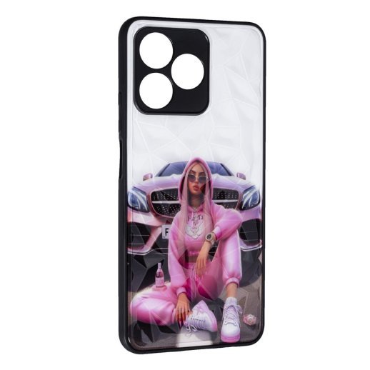 Накладка Prisma Ladies New для Realme Note 50 Pink Car