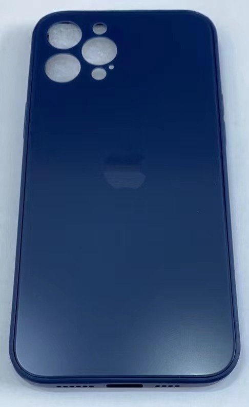 Case Matt Glass Apple iPhone 12 Blue