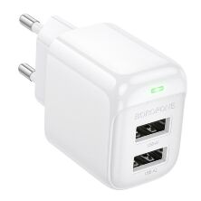 СЗУ Borofone BAS41A (2USB/2,4A) (белый)