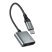 Переходник AUDIO HOCO UPA34 Type-C - Type-C Power + Jack 3.5 (серый)
