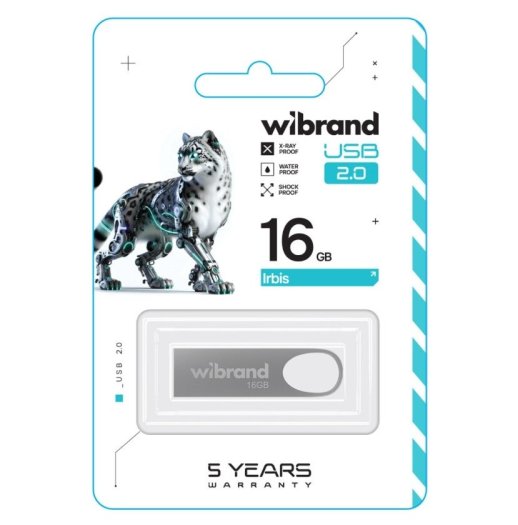 USB 2.0 Wibrand Irbis 16Gb Silver