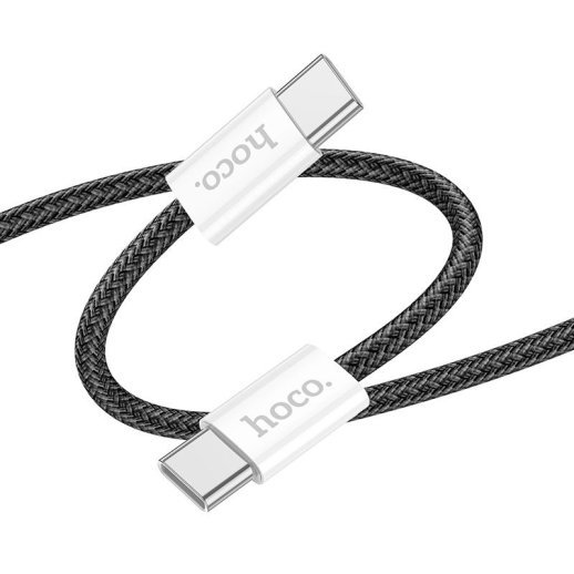 USB-C кабель HOCO X104 60W 1 МЕТР Type-C - Type-C ЧОРНИЙ