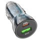 Автомобільний зарядний пристрій HOCO Z47A PD 30W TYPE-C / USB QC 3.0, чорний