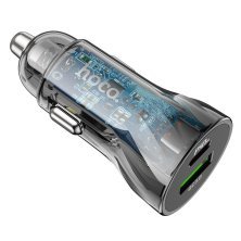 Автомобільний зарядний пристрій HOCO Z47A PD 30W TYPE-C / USB QC 3.0, чорний