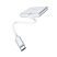 Адаптер-концентратор HOCO HB14 Easy Use Type-C - USB3.0 + HDMI + PD, алюминиевый корпус (серый)