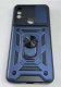 Armor Case With Curtain for Motorola E40 4G Dark Blue