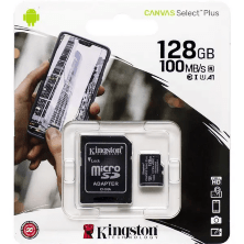 Карта Памяти Kingston MicroSDHC (UHS-3) 128gb 10 Class & Adapter глюк