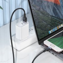 USB кабель HOCO X109 USB - micro USB SILICONE, 1 метр, чорний