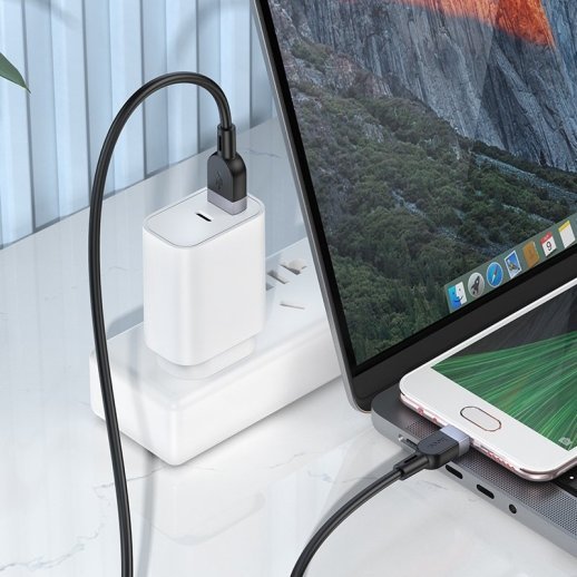 USB кабель HOCO X109 USB - micro USB SILICONE, 1 метр, чорний