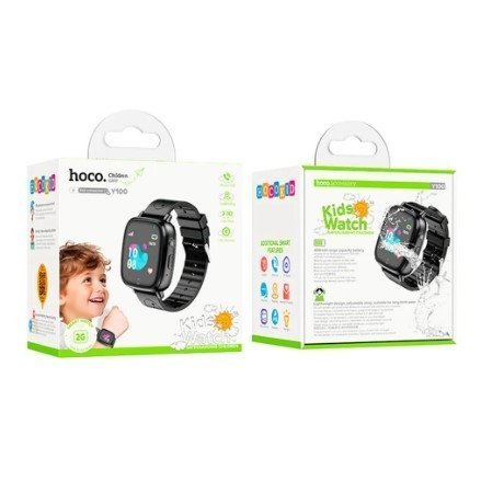 Годинник HOCO Y100 children watch with call function, SIM КАРТКА 2G, ЧОРНИЙ