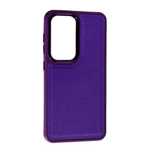 Накладка Leather Case для Samsung S24 Violet