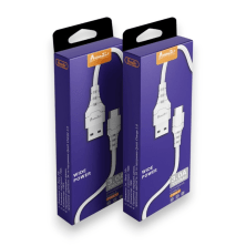 USB Cable Avantis A102 Wide Power 3A charging data cable Type-C White
