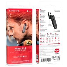 Бездротова Bluetooth-моно-гарнітура BOROFONE BC36, чорний