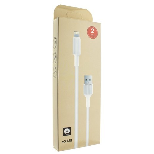 Кабель USB WUW X128 USB - Lightning 2.4A (2 кабелі в упаковці) (70)