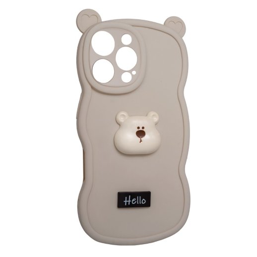 Силікон Hello Bear для Apple iPhone 16 Pro White