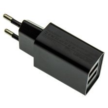 Мережевий зарядний пристрій DENMEN DC02 2.1A 2USB ЧОРНИЙ