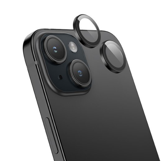 Скло для камери HOCO V14 APPLE iPhone 16 PRO | 16 PRO MAX, чорний