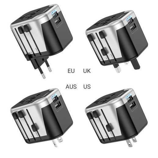 Універсальний мережевий адаптер AC5 Level Dual Port з 2 USB, чорний