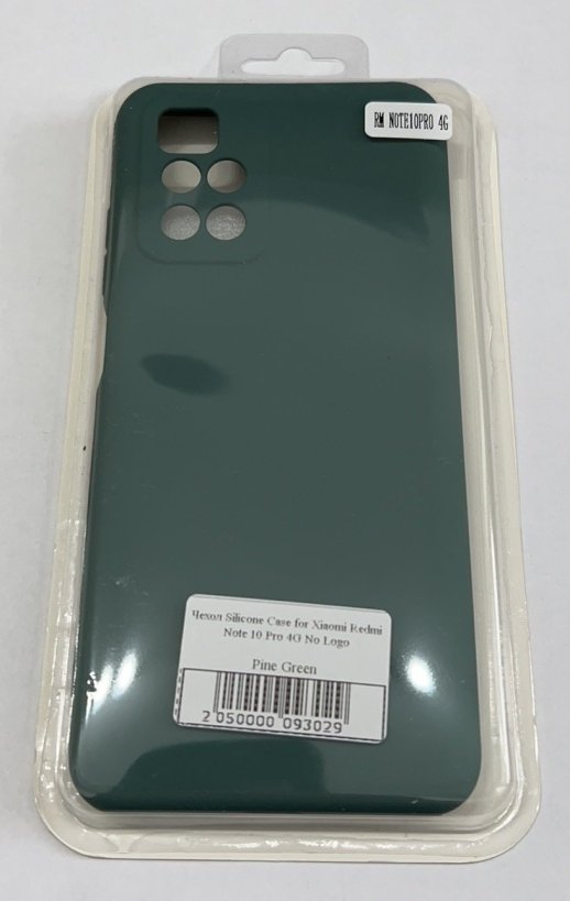 Чохол Silicone Case for Xiaomi Redmi Note 10 Pro 4G No Logo Pine Green