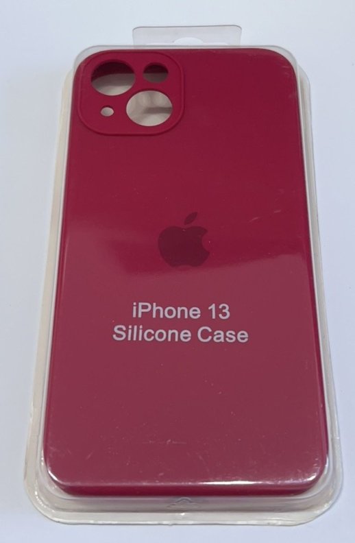 Чохол Silicone Case Copy Apple iPhone 13 Square Maroon, 05