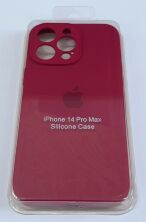 Чохол Silicone Case Copy Apple iPhone 14 Pro Max Square Maroon, 05
