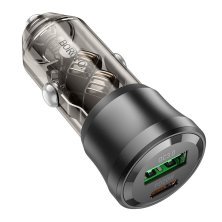 Автомобильное зарядное устройство BOROFONE BZ25 TYPE-C PD 38W / USB QC3.0, черный