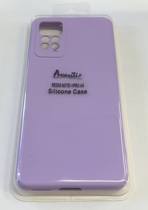 Avantis Full Silicone case Xiaomi Redmi Note 11 Pro 4G Maroon