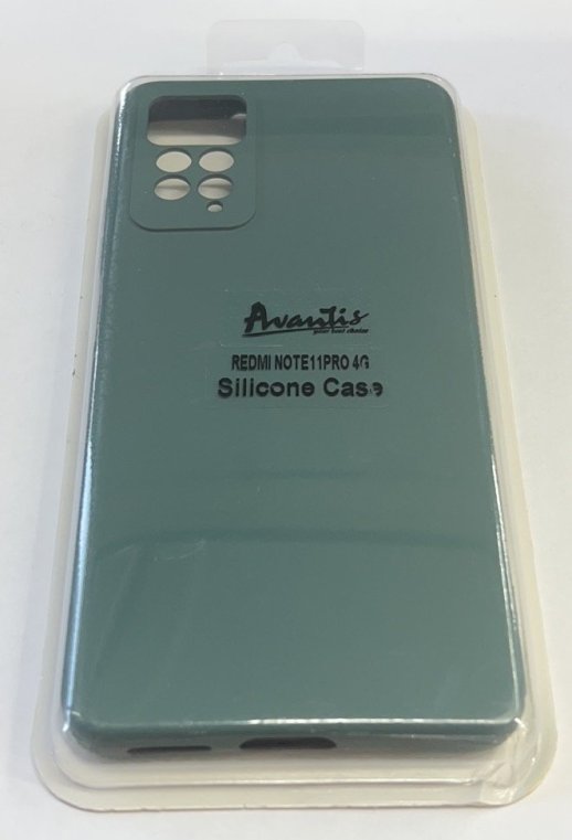 Avantis Full Silicone case Xiaomi Redmi Note 11 Pro 4G Maroon