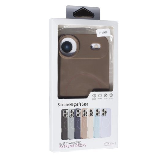Силіконовий чохолНакладка Color (With Magnit) для Apple iPhone 17 Air Brown