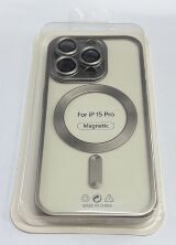 Case Magsafe With Frame Matte for Apple Iphone 15 Pro Blue