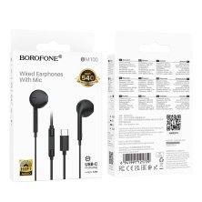 Дротові навушники Borofone BM100 Pro Type-C, чорний