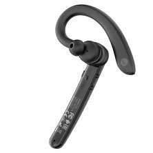 Бездротова Bluetooth-моно-гарнітура HOCO S19 Heartful з ENC (покращення голосу під час дзвінків), metal gray